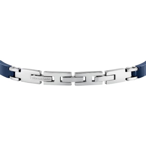 Bracciale Uomo Maserati Acciaio Rosato Ceramica Blu JM426ATZ99