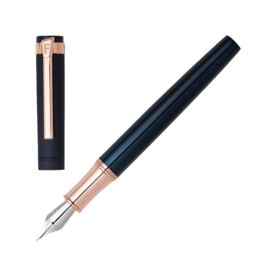 Penna Uomo Festina Acciaio Rosè Blu Stilografica FWS2106/N