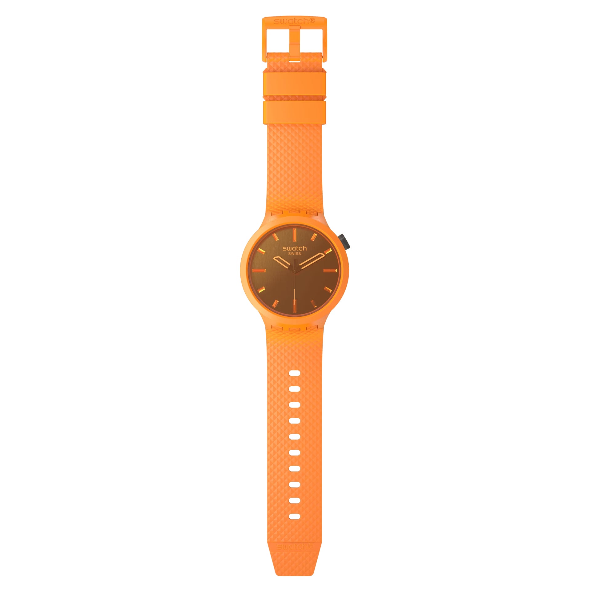 Orologio Unisex Swatch Big Bold Crushing Orange Quarzo Arancione SB05O102