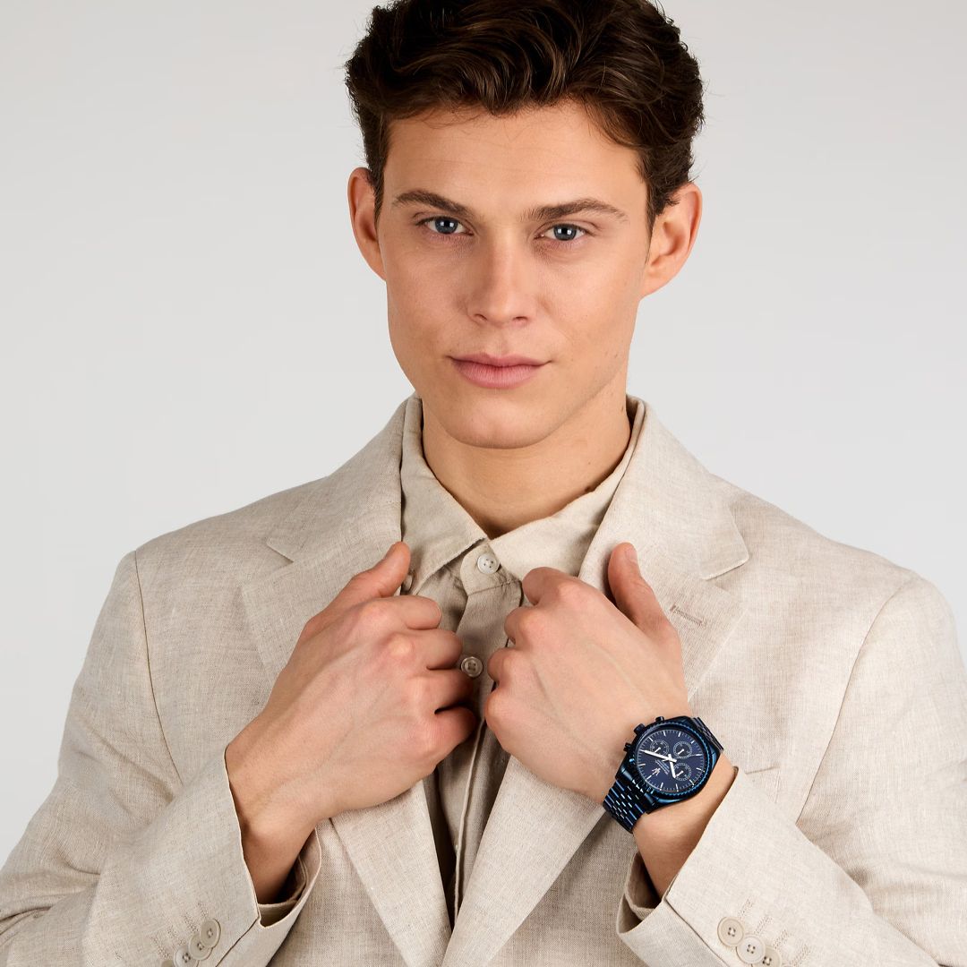 Orologio Uomo Maserati Acciaio Quarzo  Blu Data 100 M R8873600011