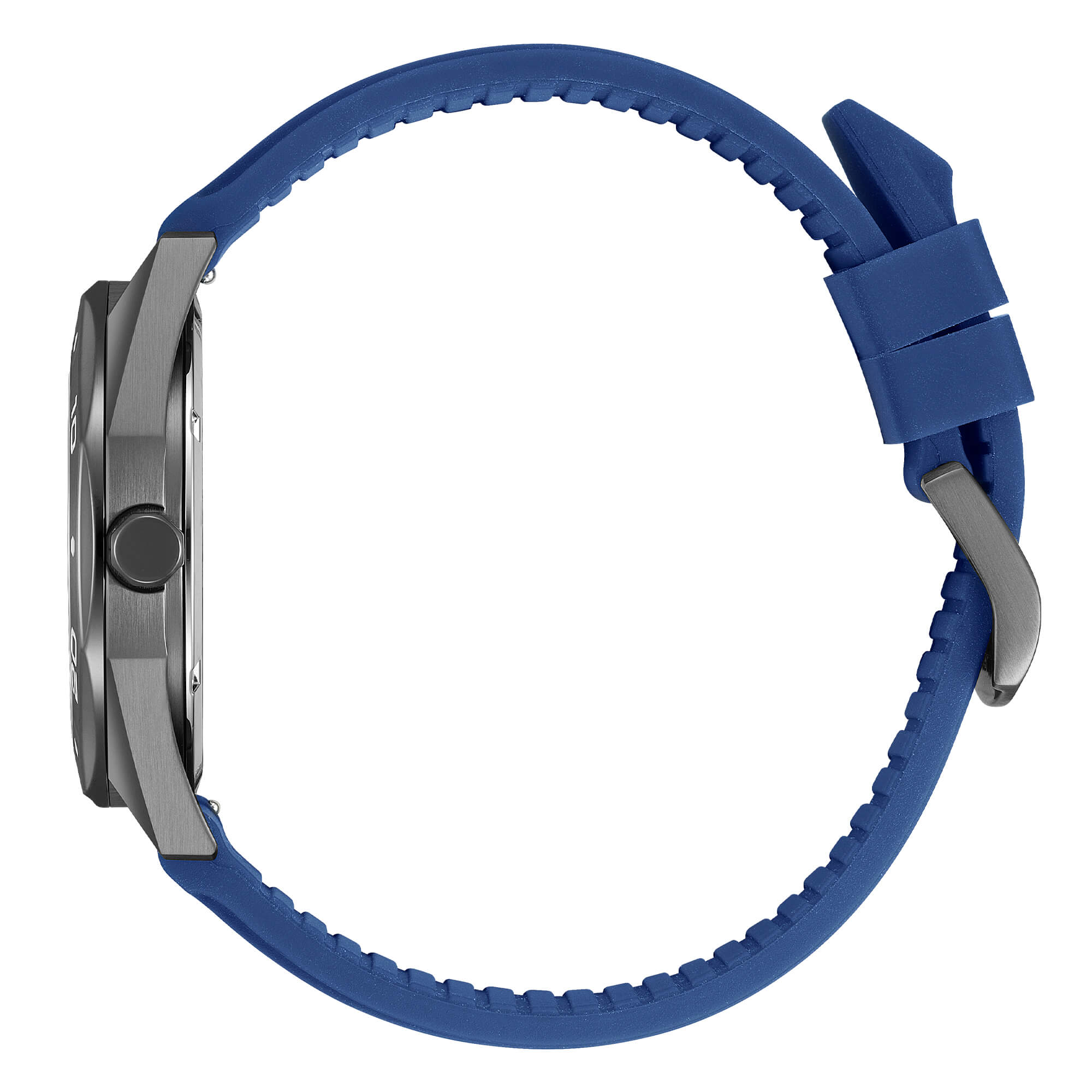 Orologio Uomo Citizen Blu Eco-Drive Solo Tempo Acciaio Gomma Data BM7638-02H