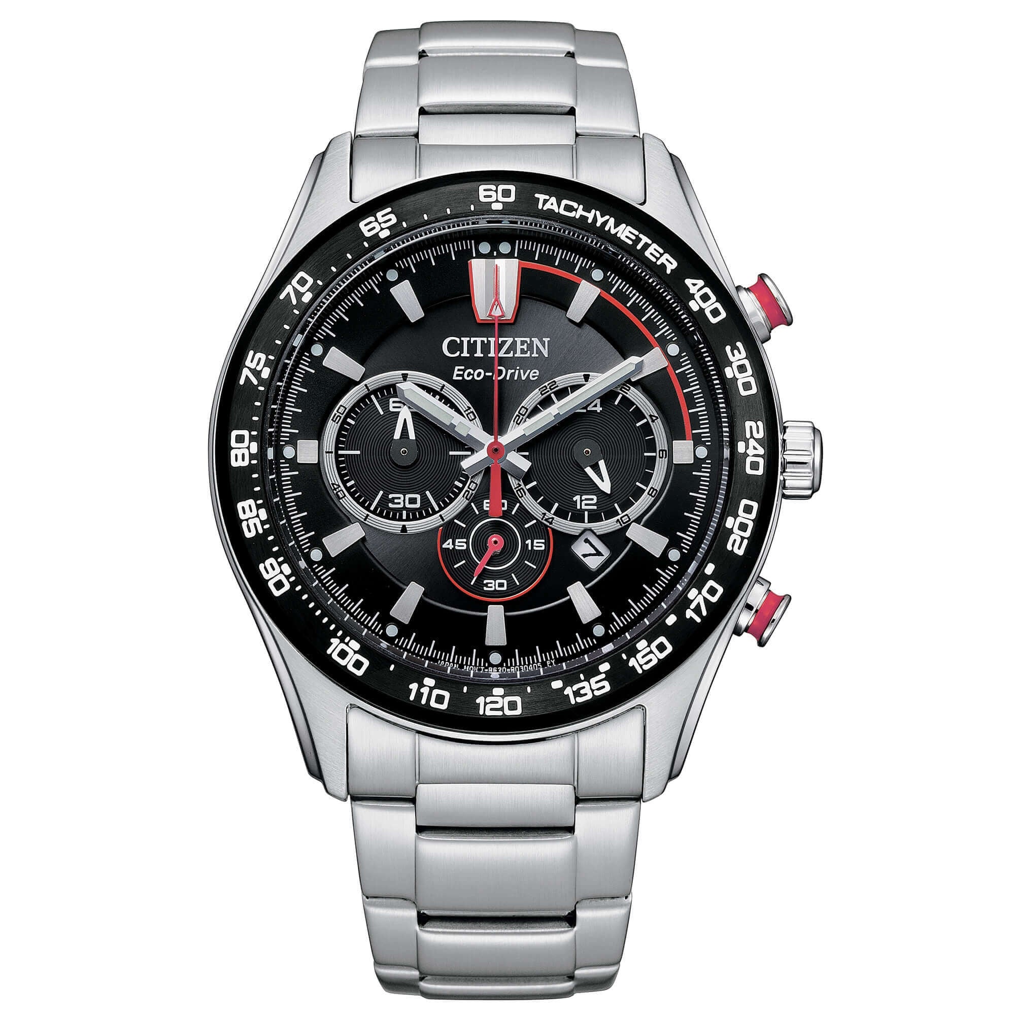 Orologio Uomo Citizen Eco Drive Aviator Acciaio Cronografo Quarzo Data CA4484-88E