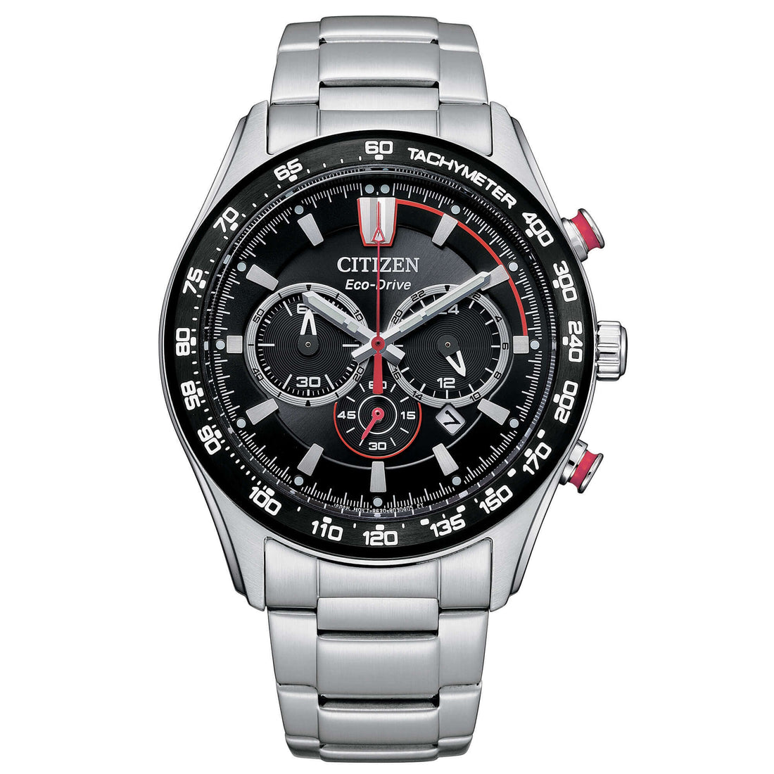 Orologio Uomo Citizen Eco Drive Aviator Acciaio Cronografo Quarzo Data CA4484-88E