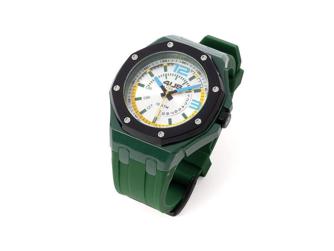 Orologio Uomo 4US Cesare Paciotti Quarzo Solo Tempo Gomma Verde T4ST411
