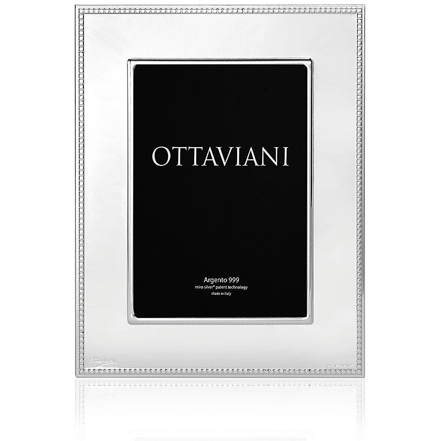Cornice Ottaviani Lastra Argento Lucida 13x18 cm 2001A