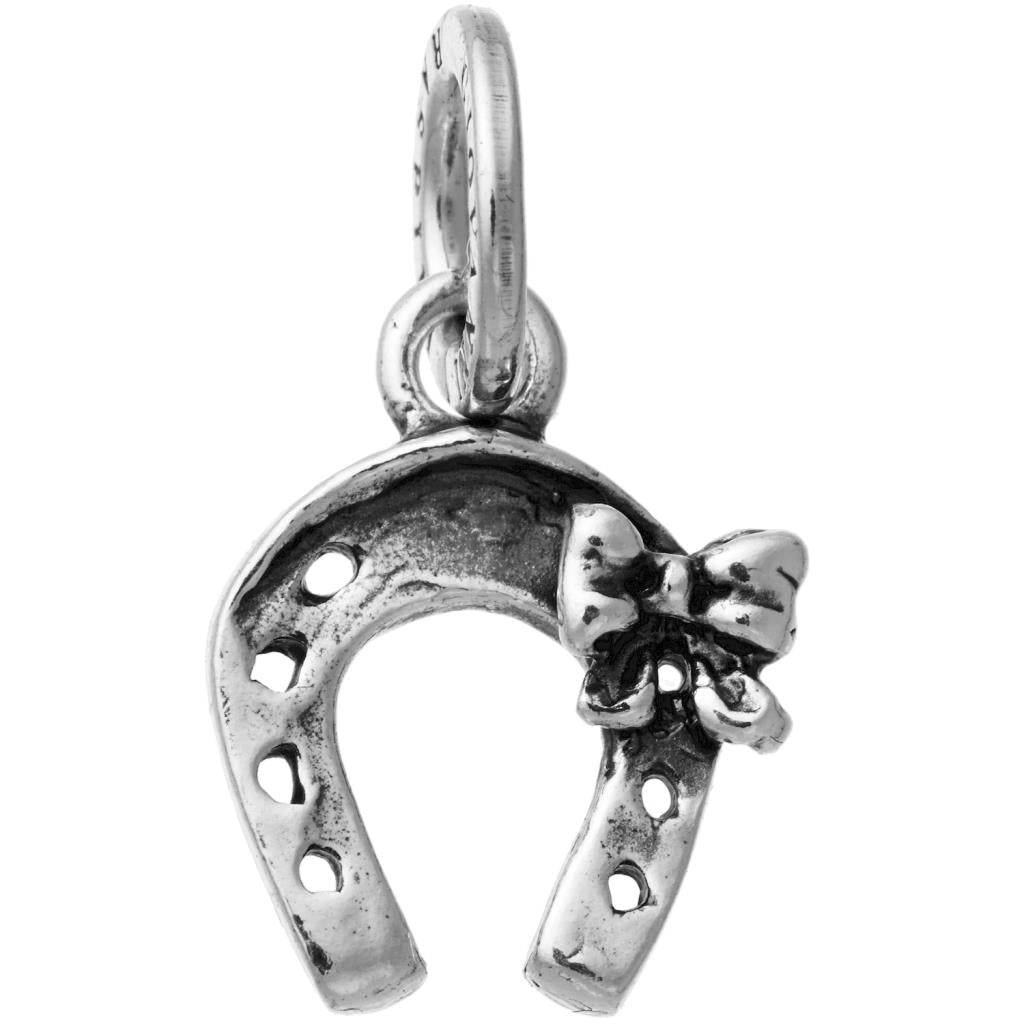 Charm Donna Giovanni Raspini Argento 925 Ferro Di Cavallo Fiocco Fatto A Mano 11084