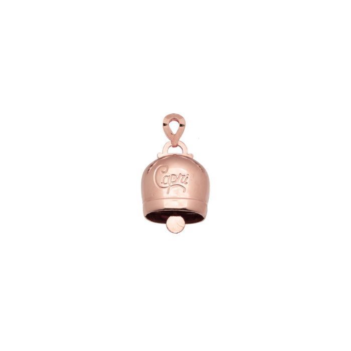 Ciondolo La Campanella di Capri Grande Argento Rosè Porta Fortuna CGD2-ROS
