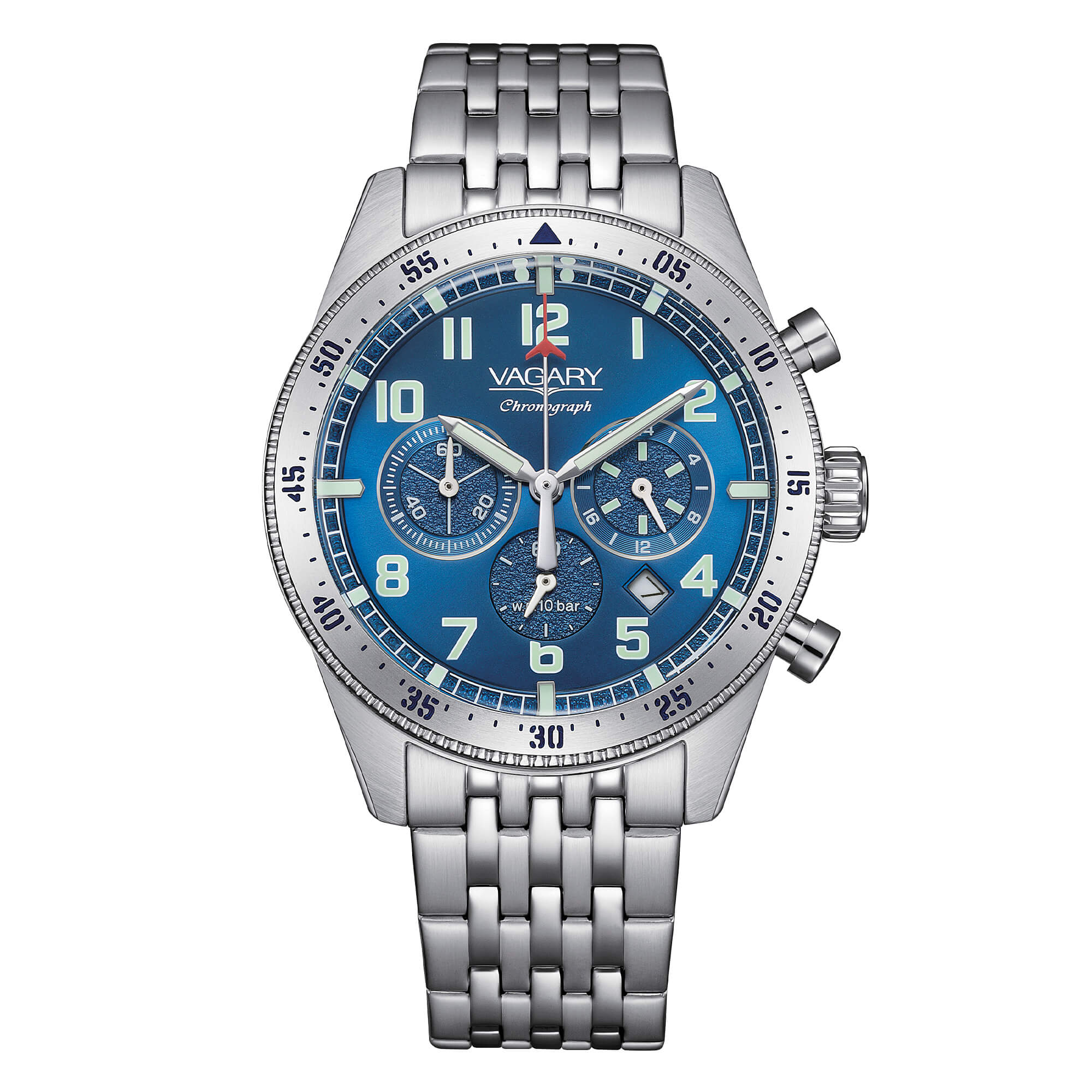 Orologio Uomo Vagary By Citizen Fly Boy Cronografo Blu IV2-117-73
