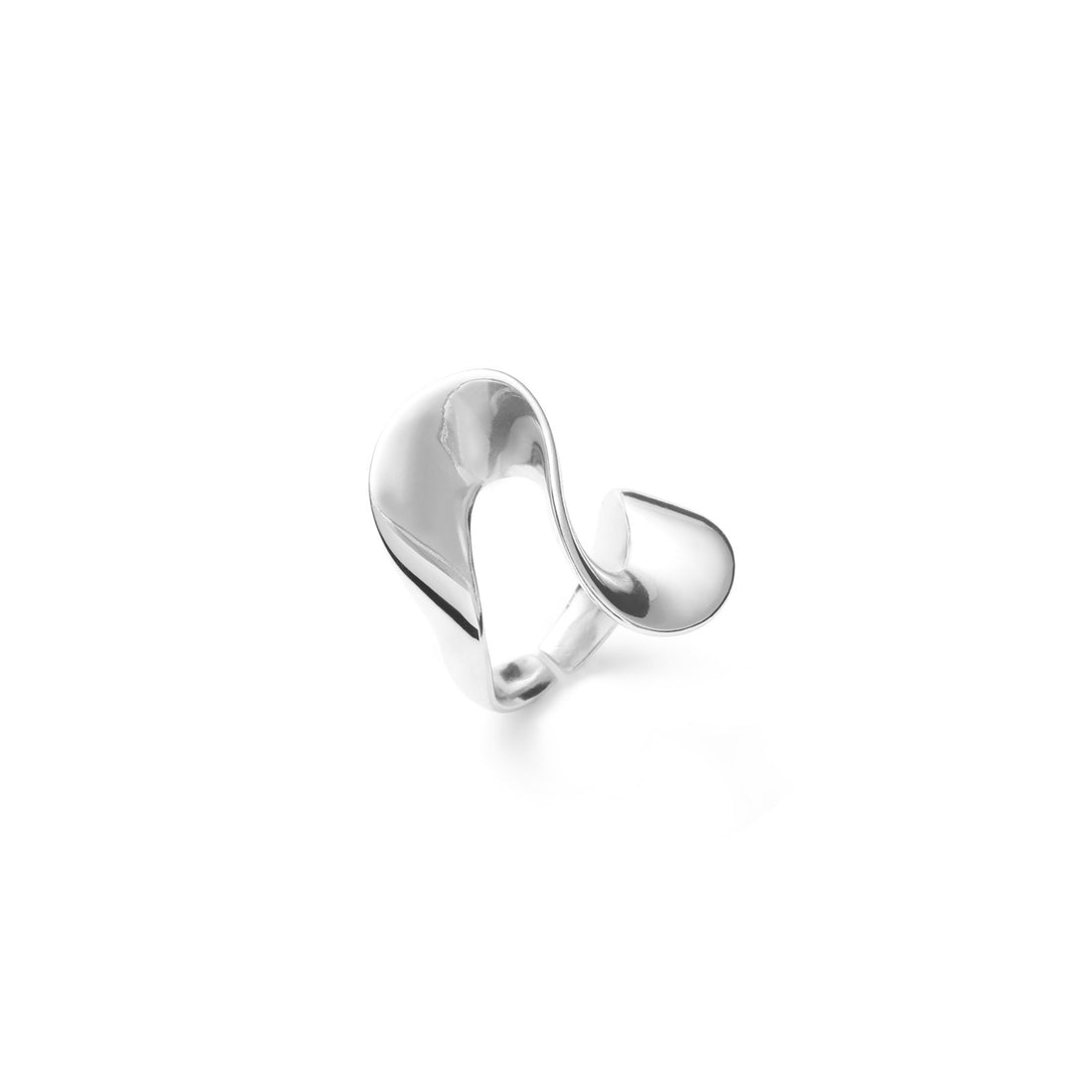 Anello Donna Unoaerre Zig Zag Bronzo Argentato Ondulato Lucido 566141