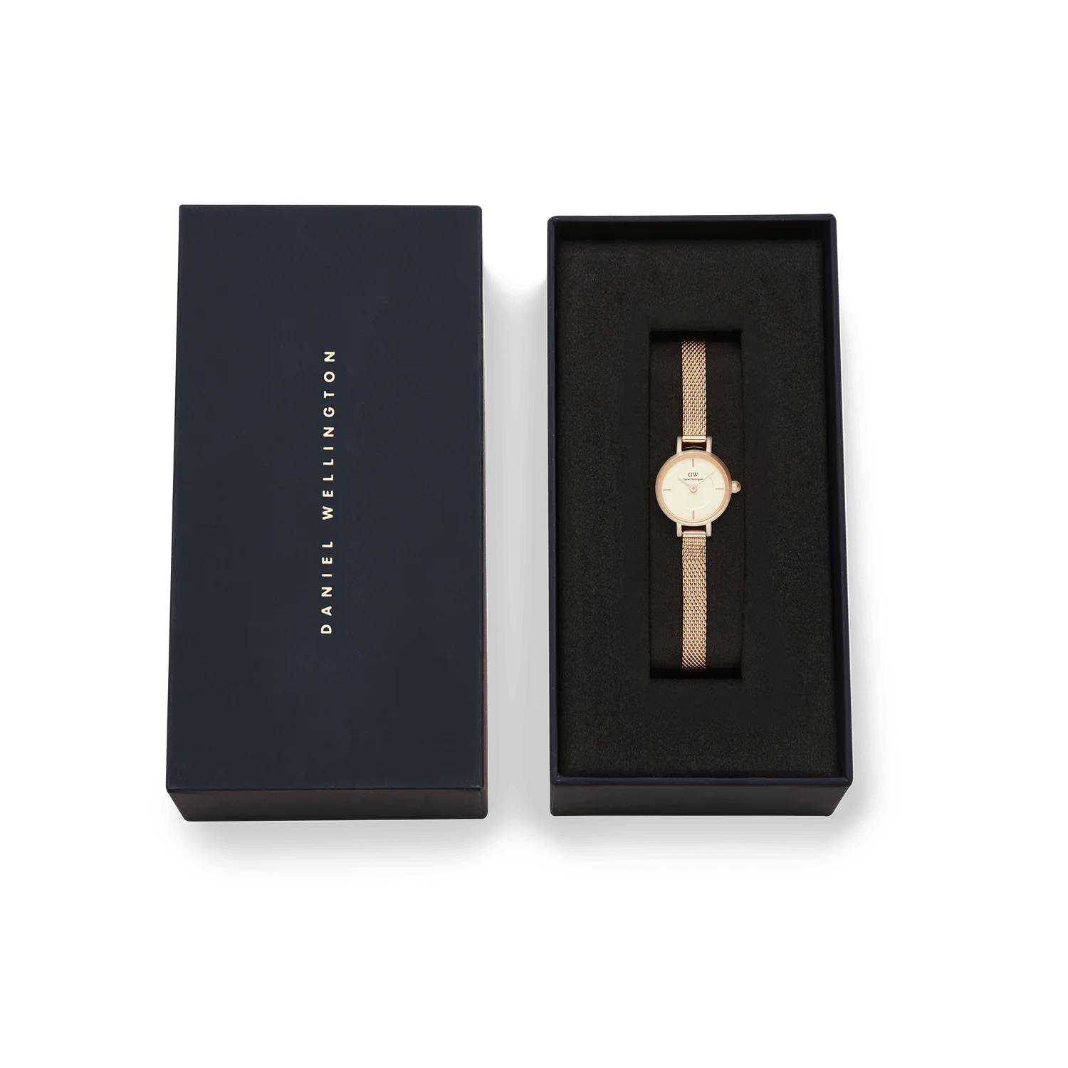 Orologio Donna Daniel Wellington Acciaio Champagne Petit Mini Melrose DW00100741