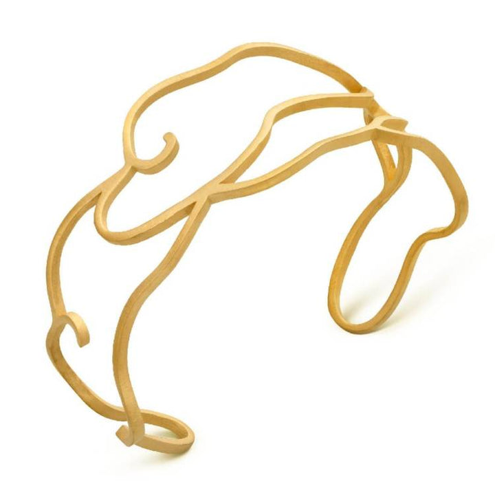 Bracciale Rigido Donna Joidart Gaudì Ottone Oro JD-NGD-B04-BR