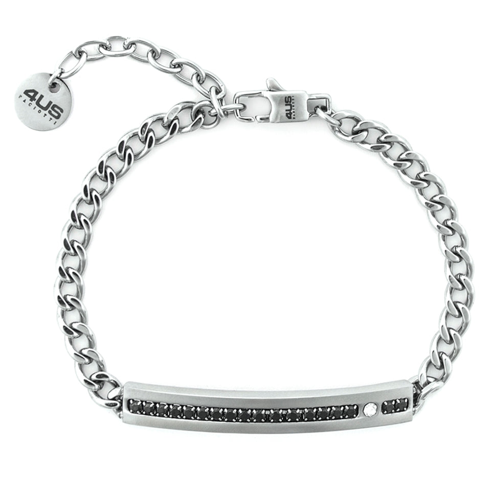 Bracciale Uomo 4US Cesare Paciotti Acciaio Targhetta 4UBR7559