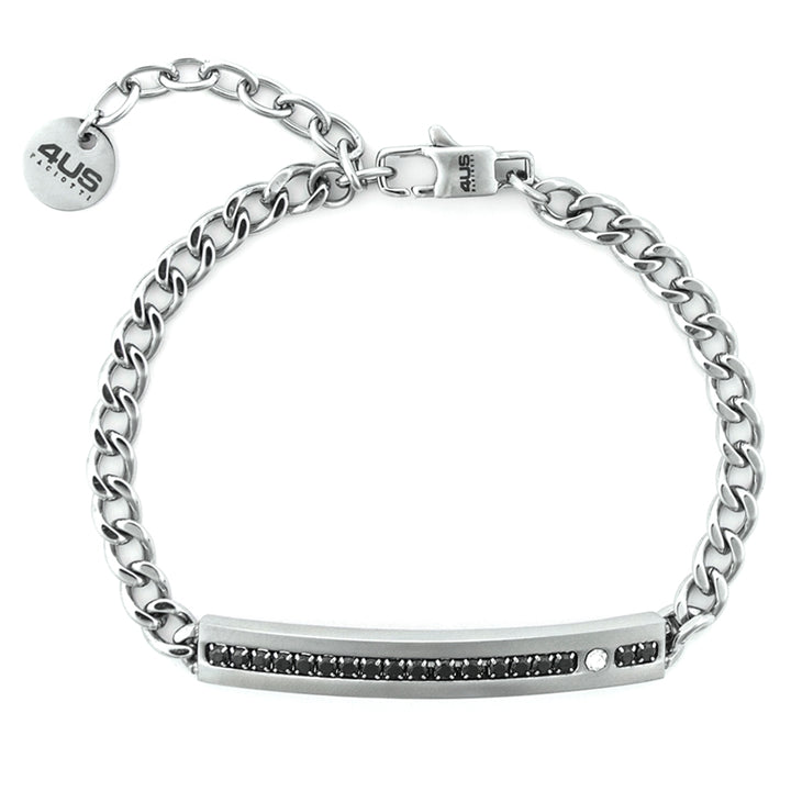 Bracciale Uomo 4US Cesare Paciotti Acciaio Targhetta 4UBR7559