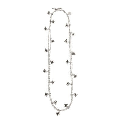 Collana Doppia Farfalline Argento Donna Giovanni Raspini