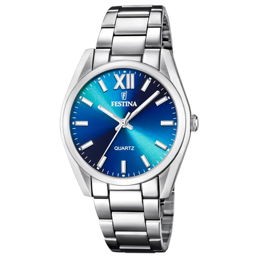 Orologio Unisex Festina Acciaio Quarzo Solo Tempo Azzurro F20622/1