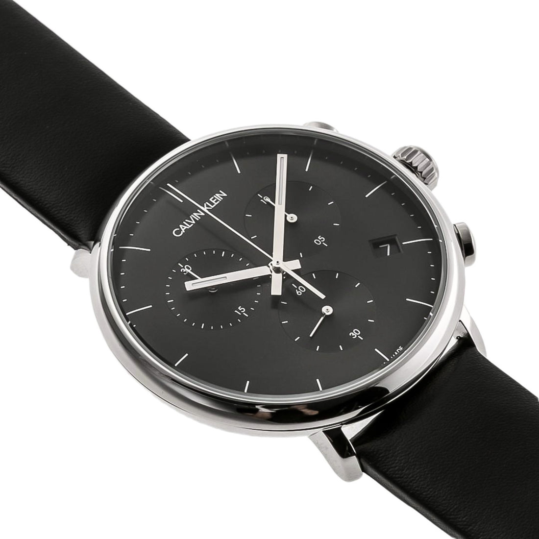 Orologio Uomo Acciaio Calvin Klein Solo Tempo Quarzo Cinturino Pelle K8M271C1