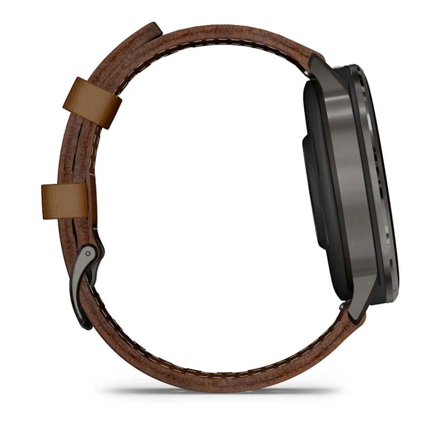 Orologio Garmin Smartwatch Venu 4 - 45 mm Pelle Marrone 010-03014-03