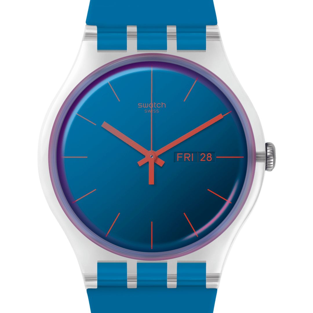 Orologio Unisex Swatch POLABLUE Quarzo Solo Tempo SO29K702