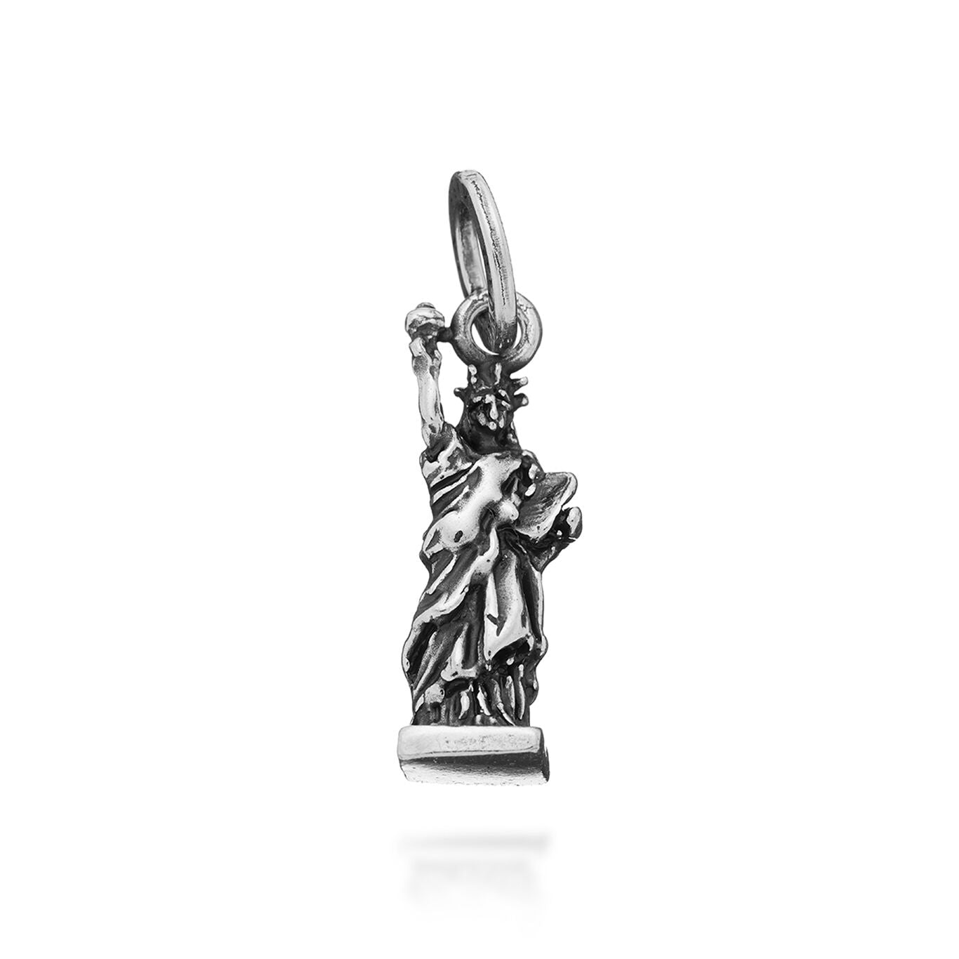 Charm Unisex Giovanni Raspini Argento 925 Statua Della Libertà Realizzato A Mano 09331