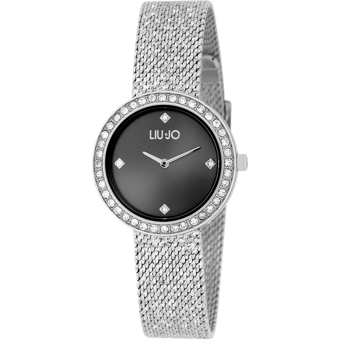 Orologio Donna Liu Jo Lightness Quarzo Solo Tempo Acciaio Zirconi Nero TLJ2139