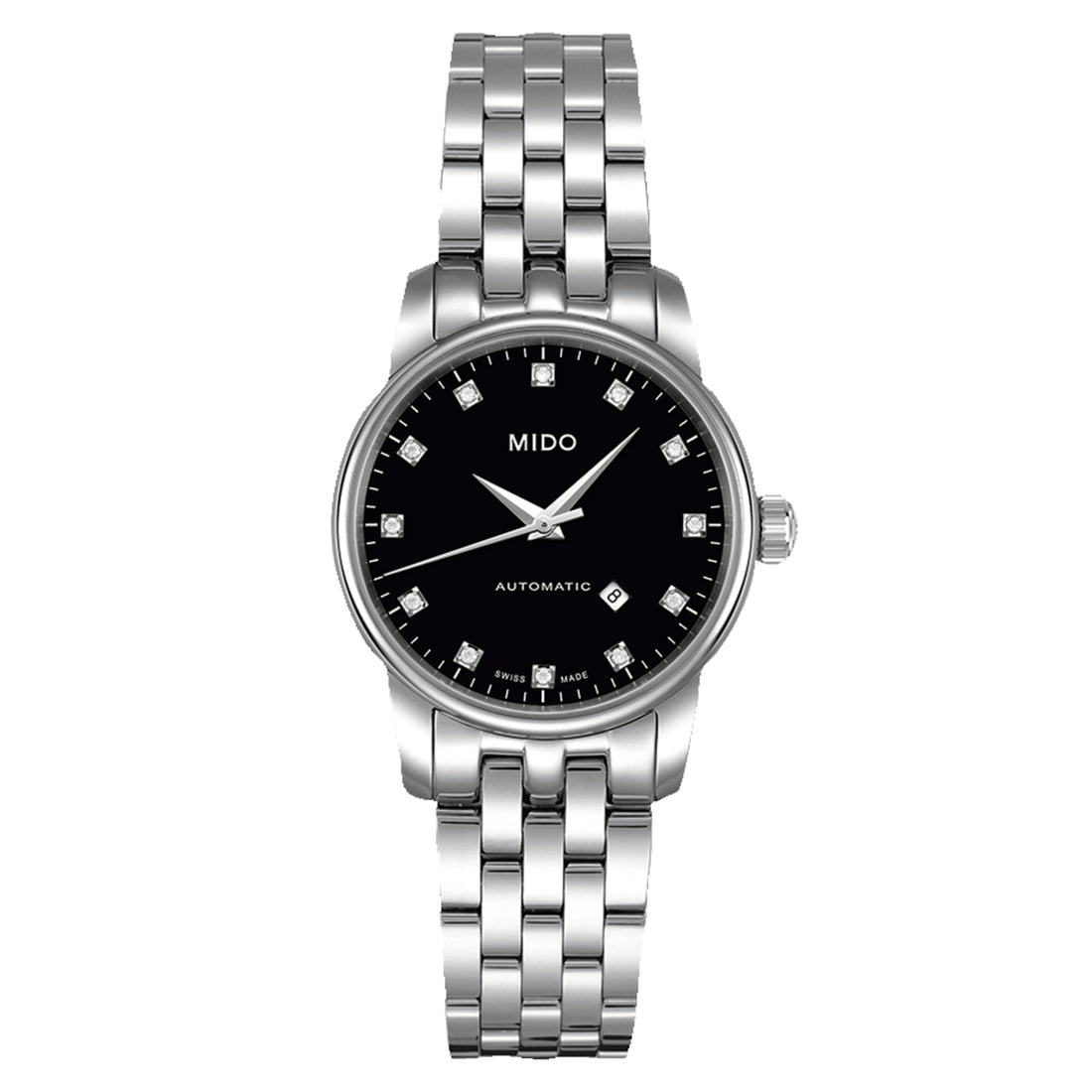 Orologio Donna Mido Baroncelli Automatico Diamanti Data M7600.4.68.1