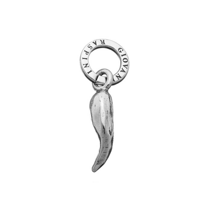 Charm Unisex Giovanni Raspini Argento 925 Mini Corno Liscio Porta Fortuna 06571