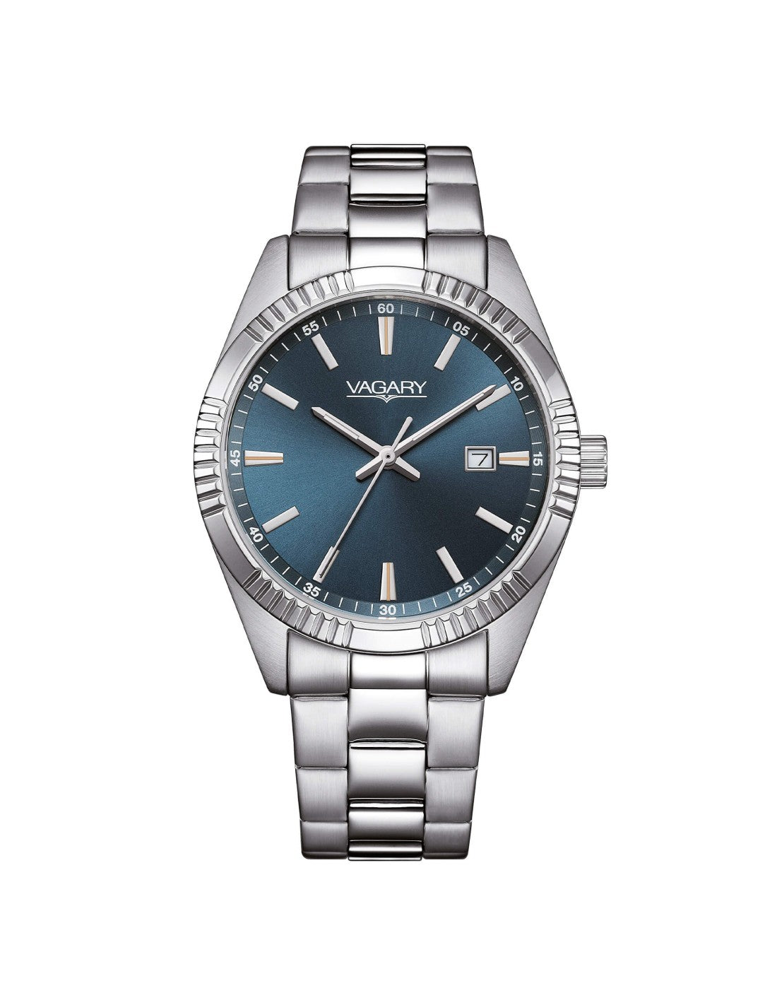Orologio Uomo Vagary By Citizen blu Acciaio IB9-115-73