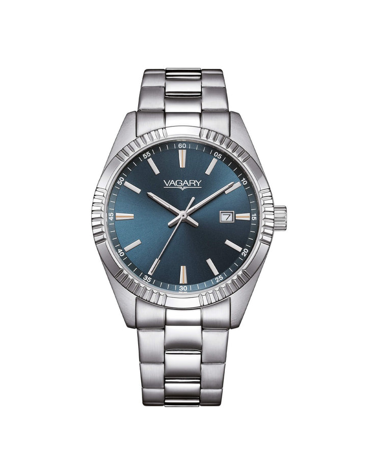 Orologio Uomo Vagary By Citizen blu Acciaio IB9-115-73