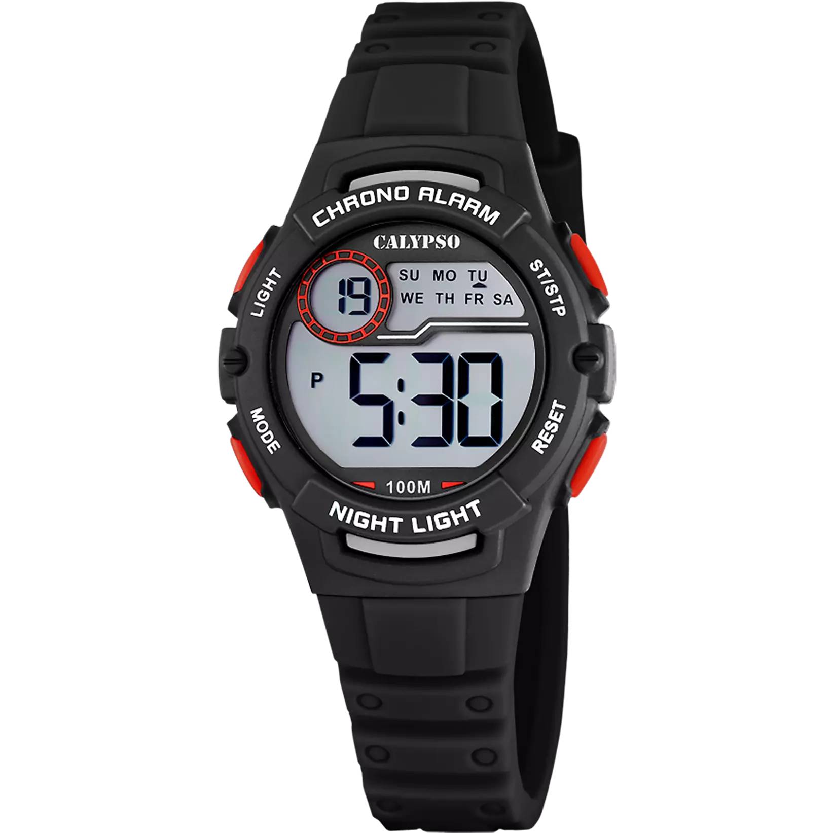 Orologio Bambino Calypso Quarzo Digitale Cronografo Cinturino Gomma K5852/6