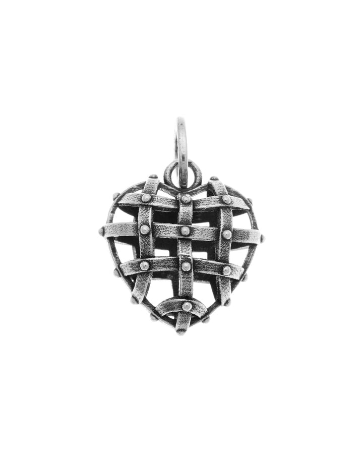 Charm Donna Giovanni Raspini Argento 925 Cuore Gabbia Realizzato A Mano 10204
