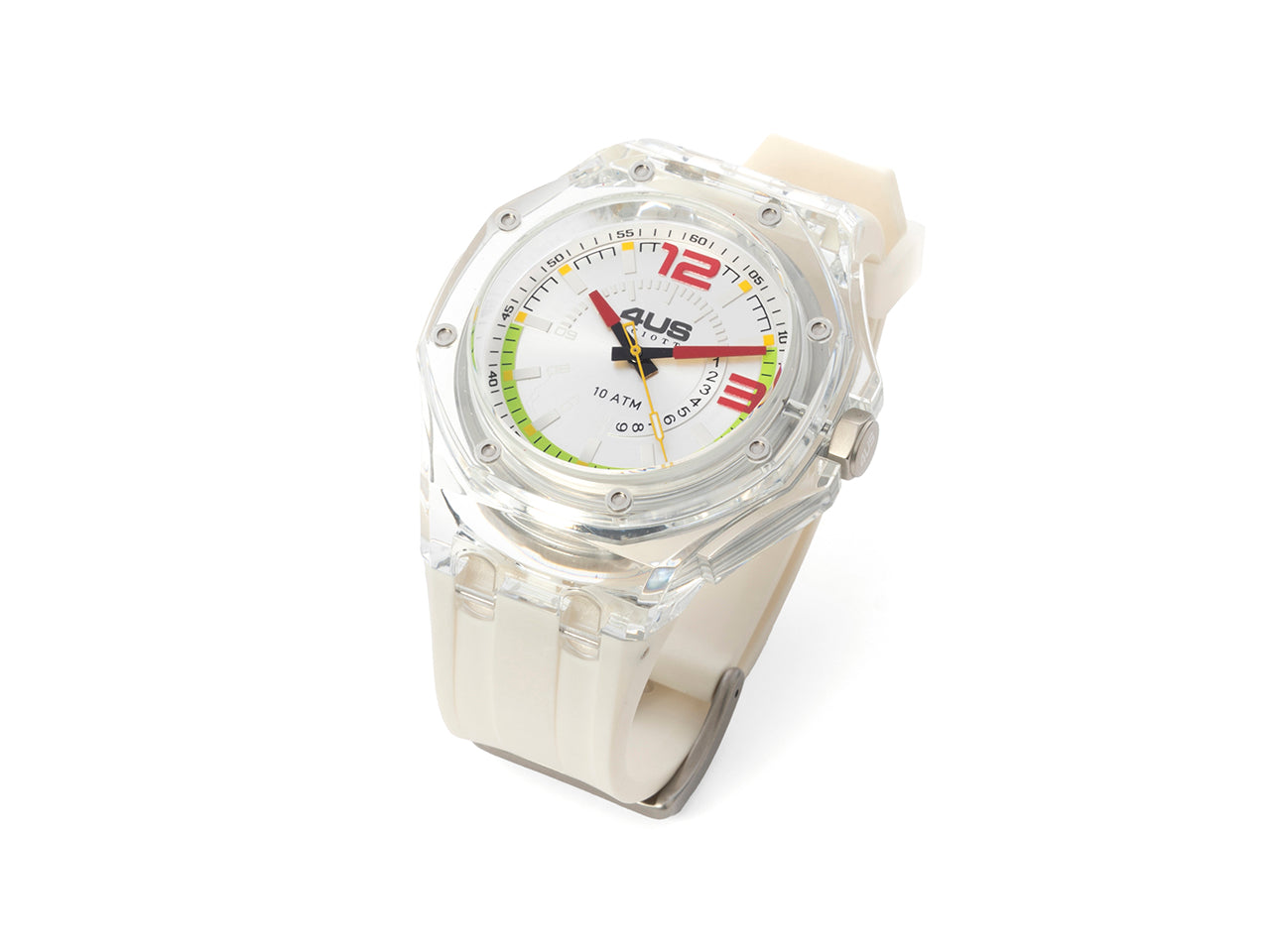 Orologio Uomo 4US Cesare Paciotti Quarzo Solo Tempo Gomma Bianco T4ST413