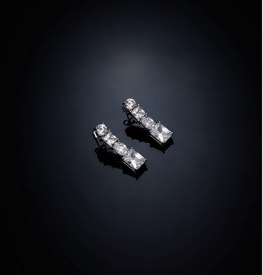 Orecchini Donna Chiara Ferragni Acciaio Lunghi Zirconi Princess J19AVU03