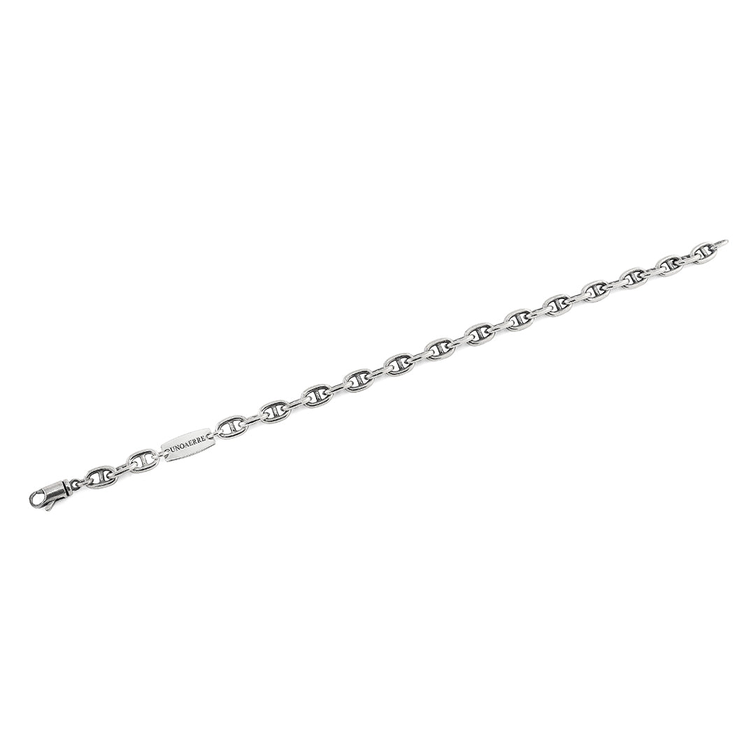 Bracciale Uomo Unoaerre Argento 925 Catena Traversino Con Logo Finitura Lucida 700YHH0193106