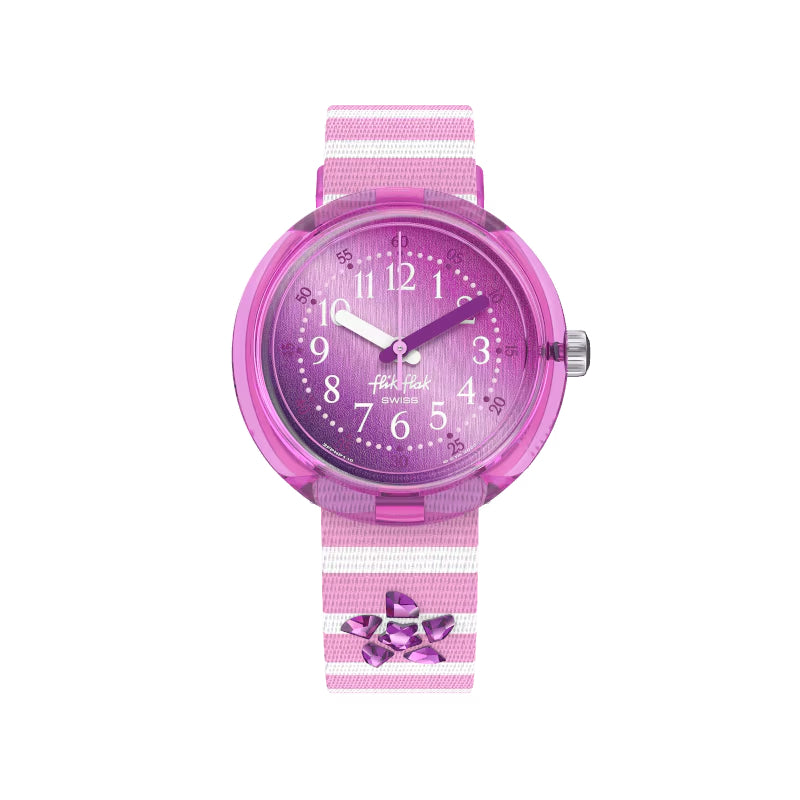 Orologio Bambina Swatch Flik Flak Shining Seastar Rosa Viola ZFPNP146