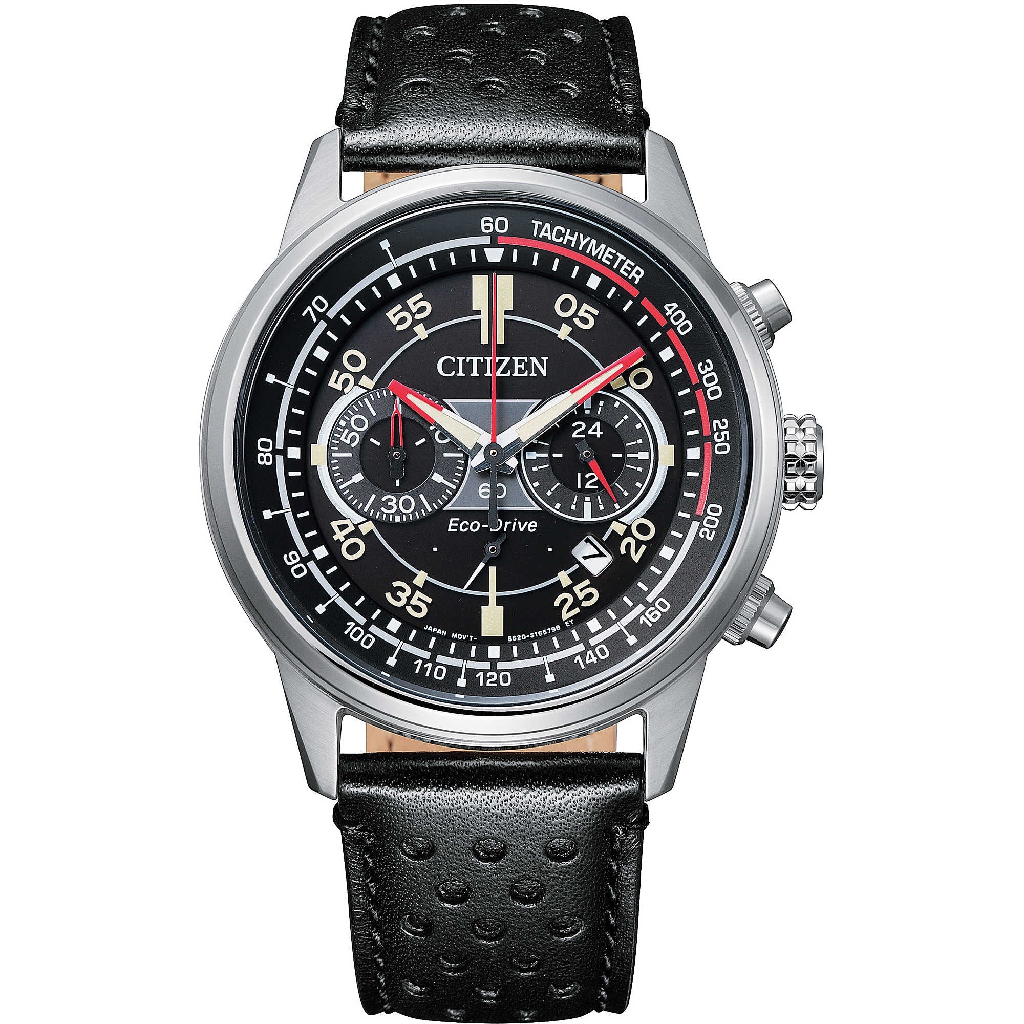 Orologio Uomo Citizen Eco Drive Cronografo Sport Cinturino Pelle CA4460-19E