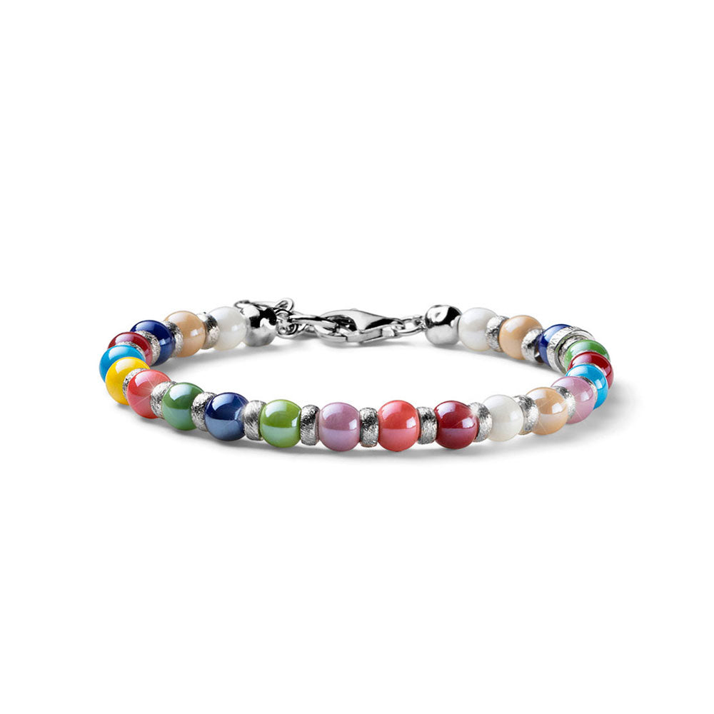Bracciale Donna Maria Cristina Sterling Argento 925 Ceramica Candies Ovali G4080