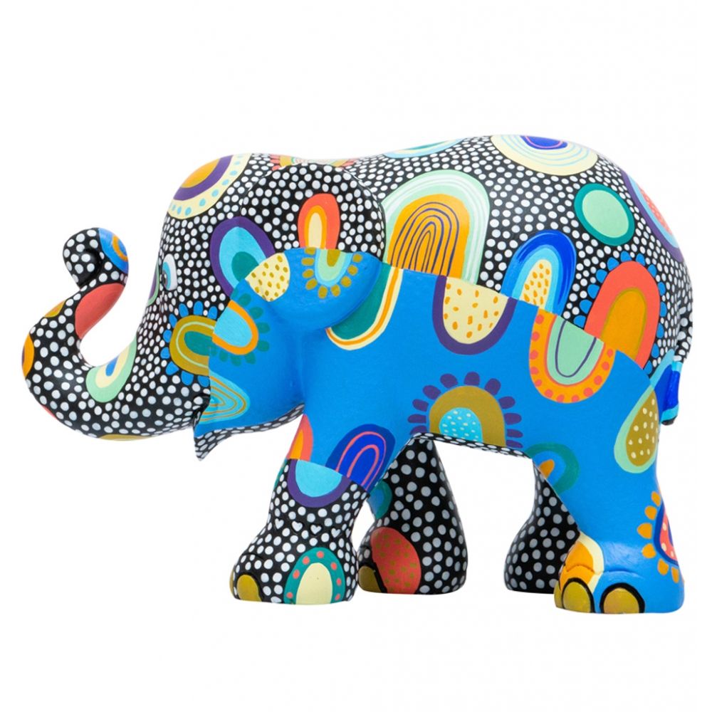 Scultura Elefante Onlylux Rocky Park 15 cm Resina Dipinto A Mano 8858831257122