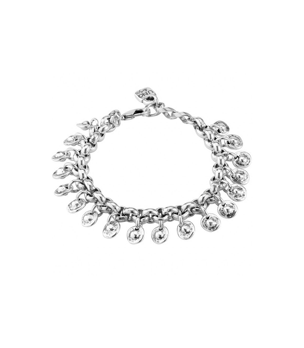 Bracciale Donna Uno De 50 Tlalocan Ciondoli Circolari Color Argento