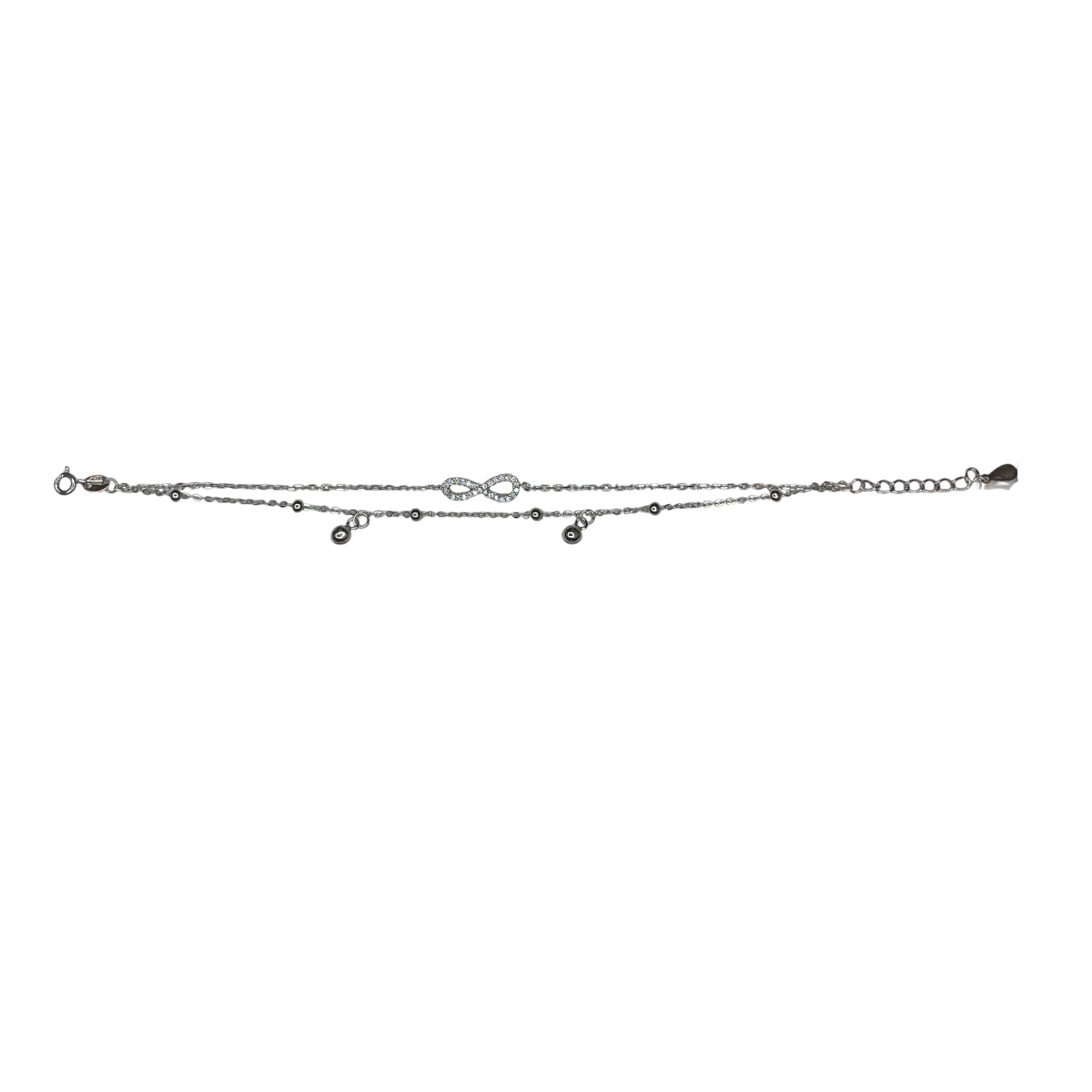 Bracciale Donna Re Mida Argento Infinito Zirconi BR-Djv-8