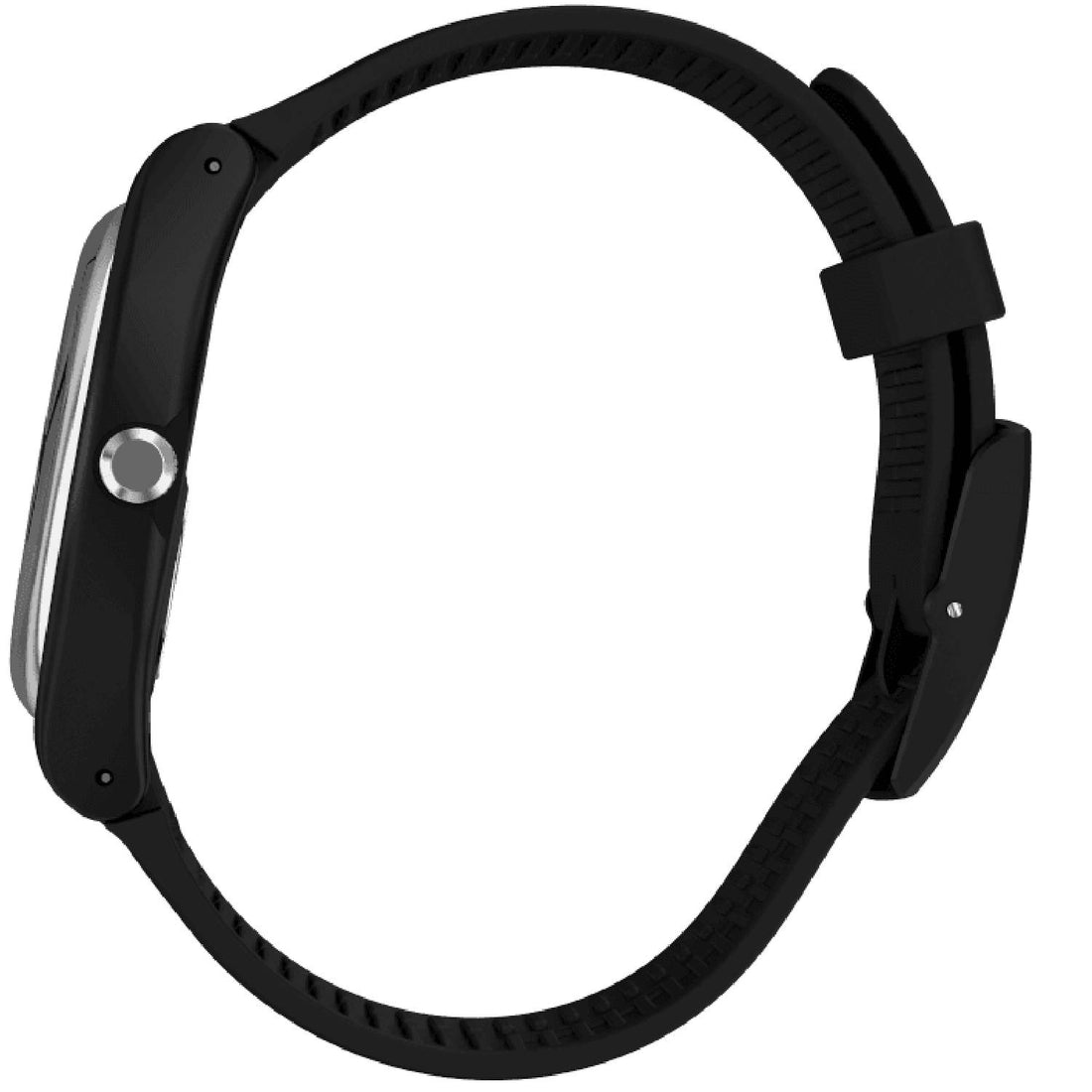 Orologio Uomo Gomma Resina Swatch Quarzo Solo Tempo Nero Argento SUOB173