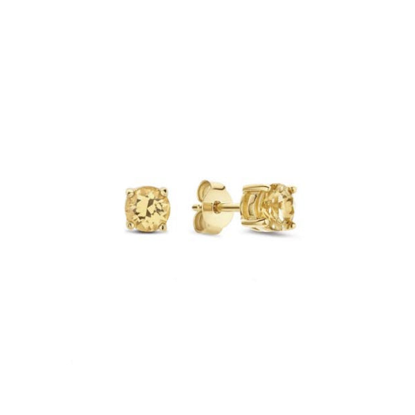 Orecchini Unisex Liu Jo Acciaio Dorato Pietra Zircone Giallo LJ2567