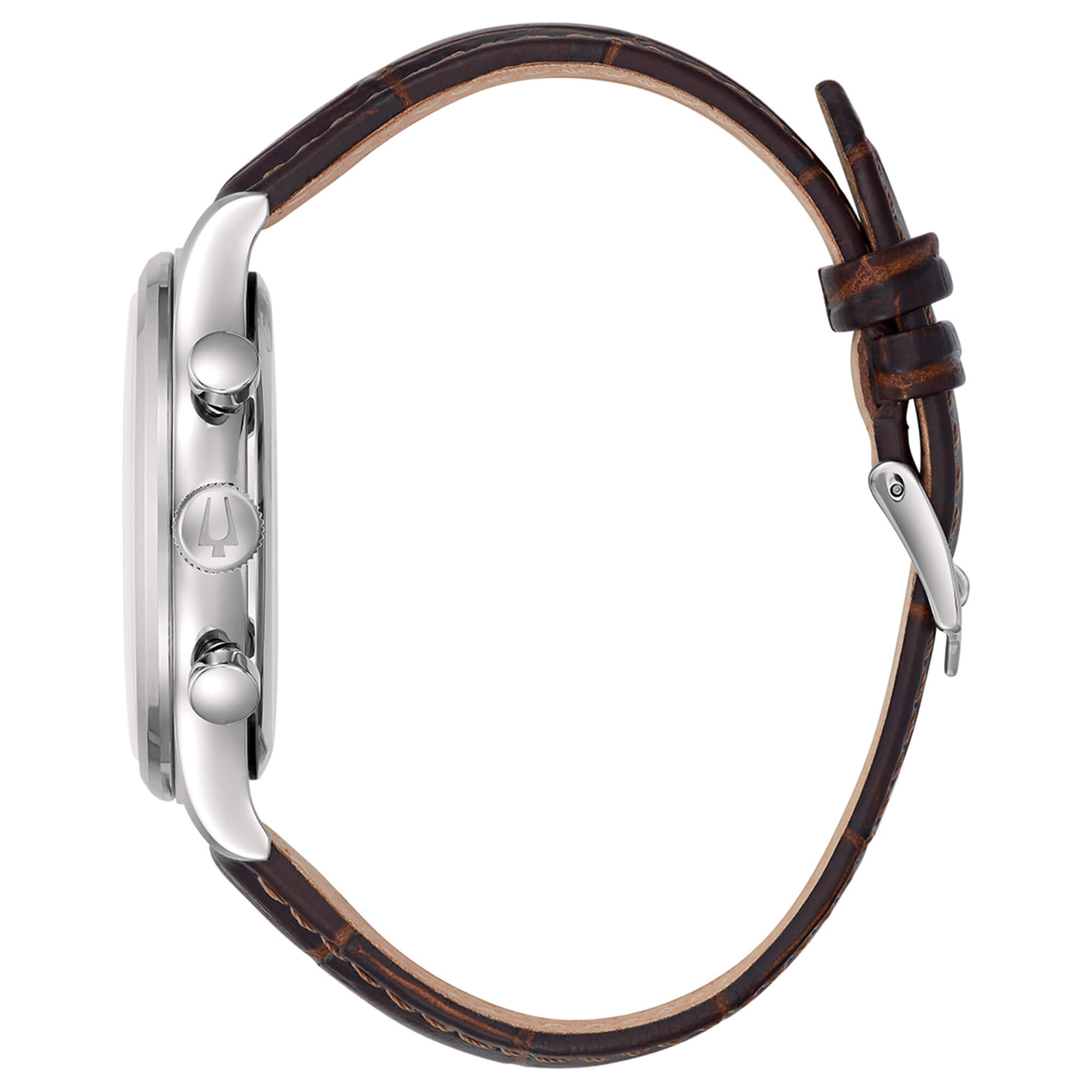 Orologio Uomo Bulova Quarzo Crono High Precision 262kHz Acciaio Pelle 96B356