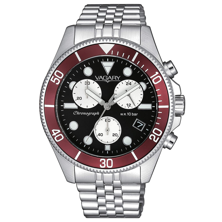 Orologio uomo Cronografo Vagary By Citizen Acqua cinturino jubilee VS1-019-53