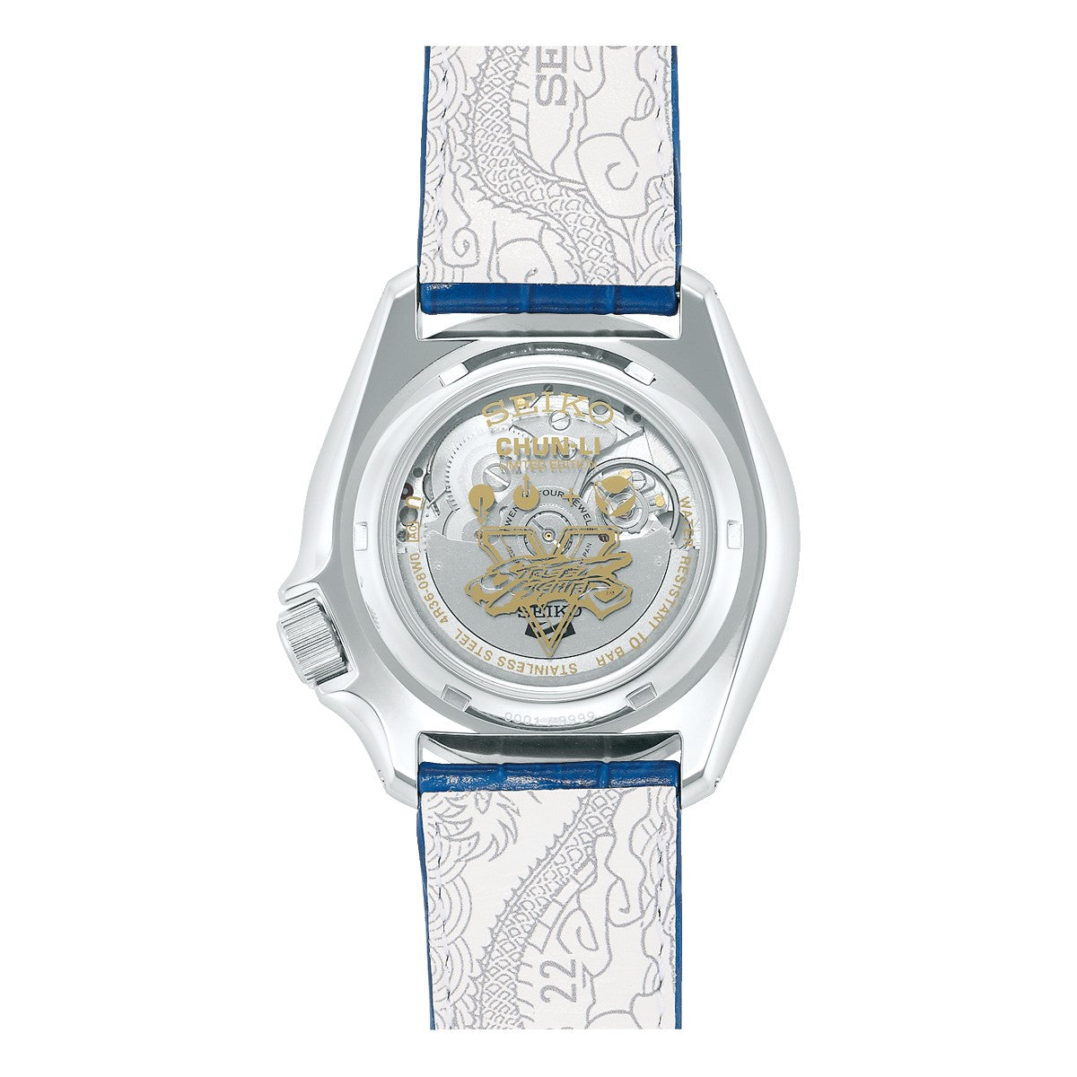 Orologio Unisex Seiko 5 Street Fighter Chun-LI Automatico Blu Limited Edition SRPF17K1