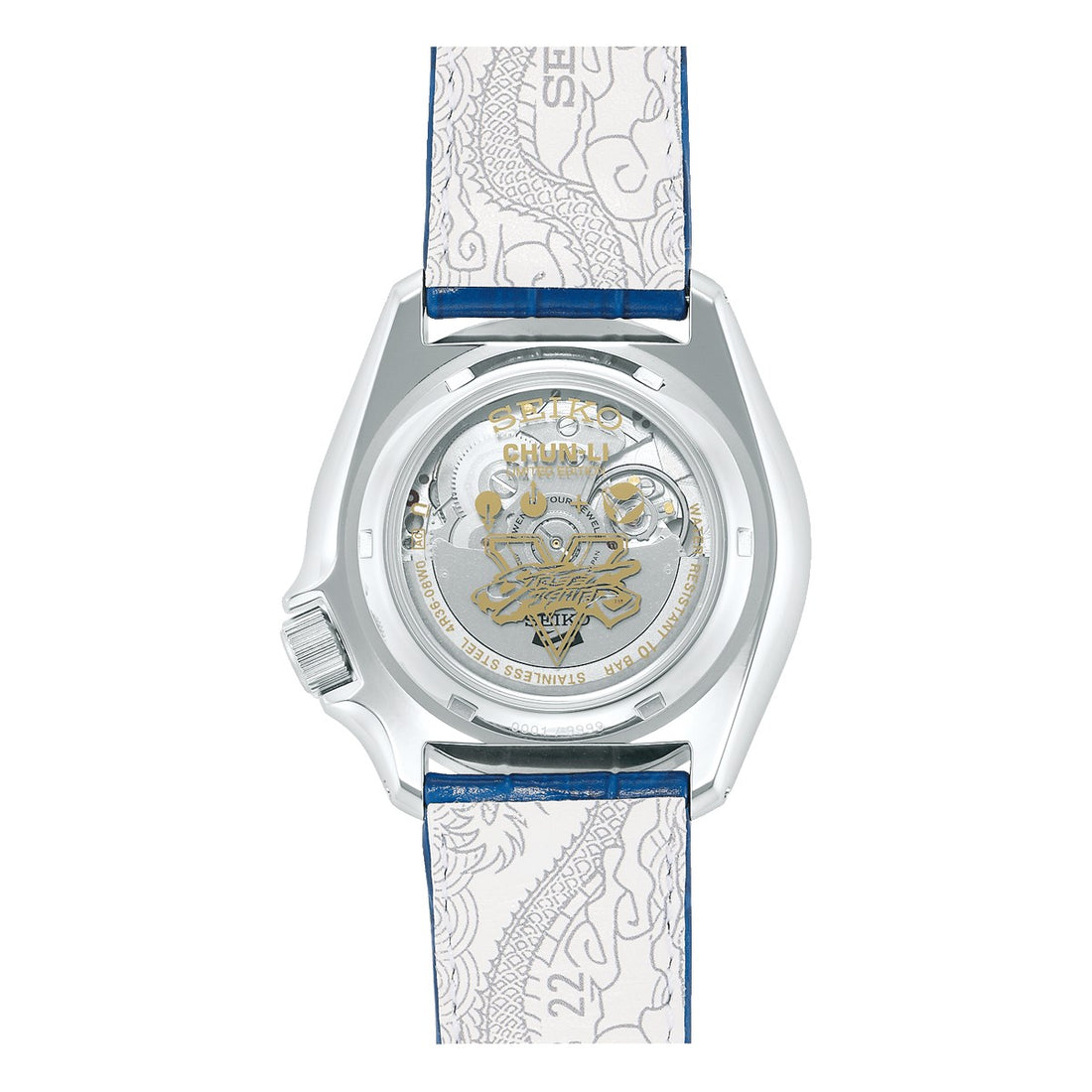 Orologio Unisex Seiko 5 Street Fighter Chun-LI Automatico Blu Limited Edition SRPF17K1