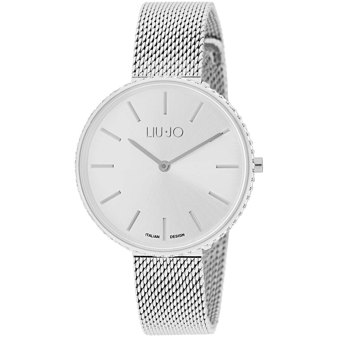 Orologio Donna Acciaio Liu Jo Glamour Globe Quarzo Zirconi Bianco Solo Tempo