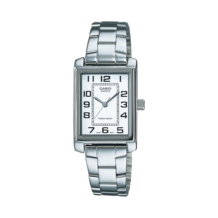 Orologio Donna Acciaio Casio Quarzo Rettangolare LTP-1234PD-7BEG