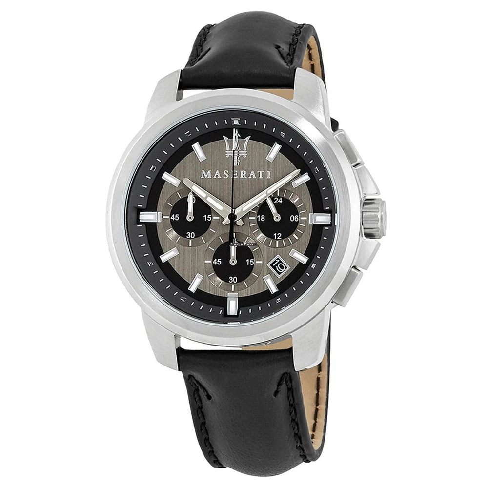 Orologio Uomo Maserati Cronografo Quarzo Acciaio Pelle Nero Successo R8871621006
