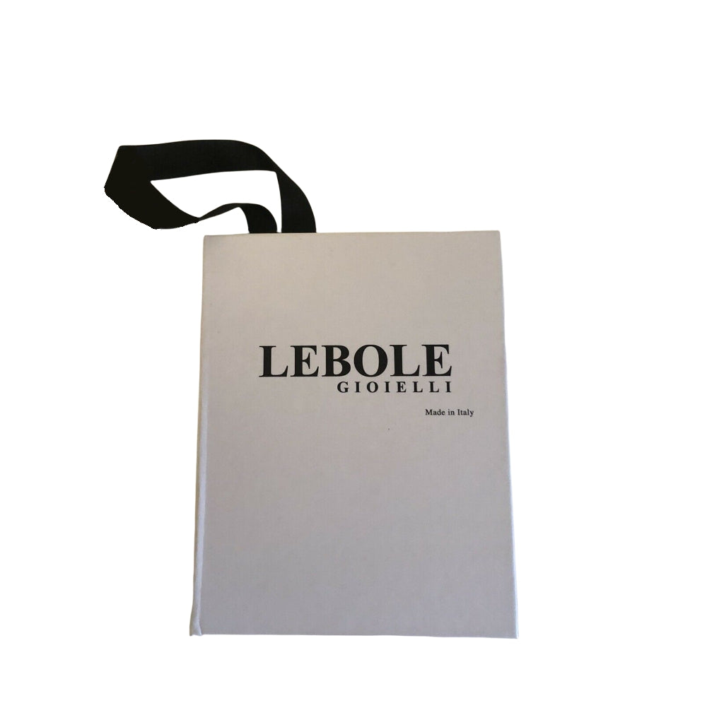 Orecchini Donna Lebole Argento 925 Dama Toile Argento Mini Nero