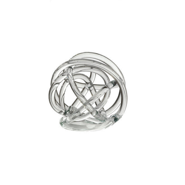 Scultura Cristallo Onlylux Nodo Dell'Amore Trasparente 21 cm OL01786